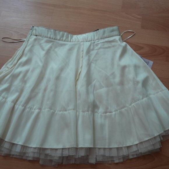 NWT NAF NAF Ecru Mesh Tulle Skirt โ Size EU 36 / S - Picture 5 of 8